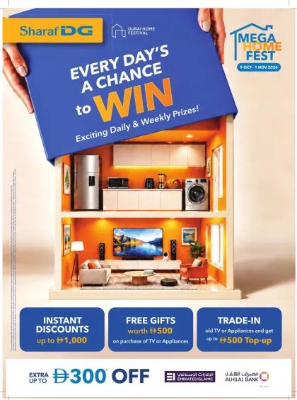 Sharaf DG Promotion Leaflet United Arab Emirates - valid Oct 9 - Nov 1, 2026