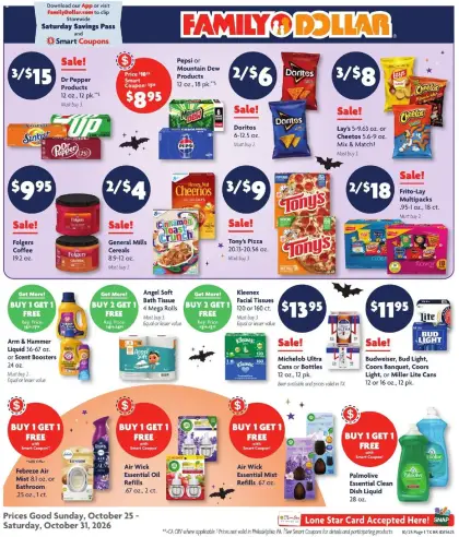 Family Dollar Weekly Ad United States - valid Oct 25 - Oct 31, 2026