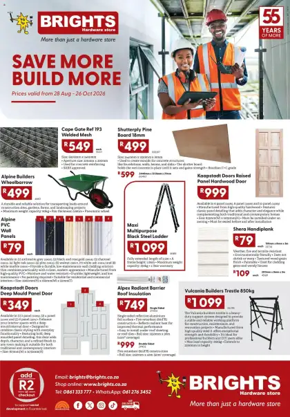 Brights Hardware Catalogue South Africa - valid Aug 28 - Oct 26, 2026
