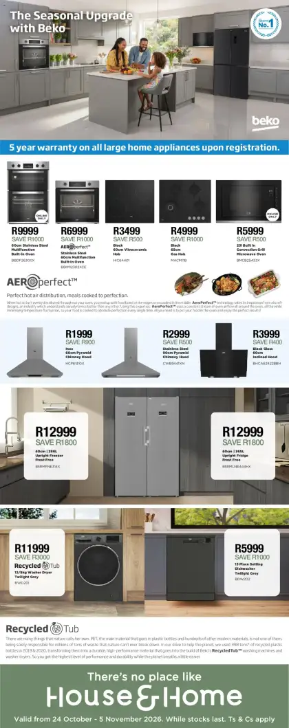 House and Home Catalogue South Africa - valid Oct 24 - Nov 5, 2026