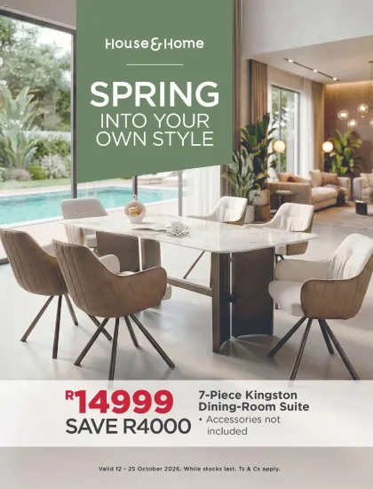 House and Home Catalogue South Africa - valid Oct 12 - Oct 25, 2026